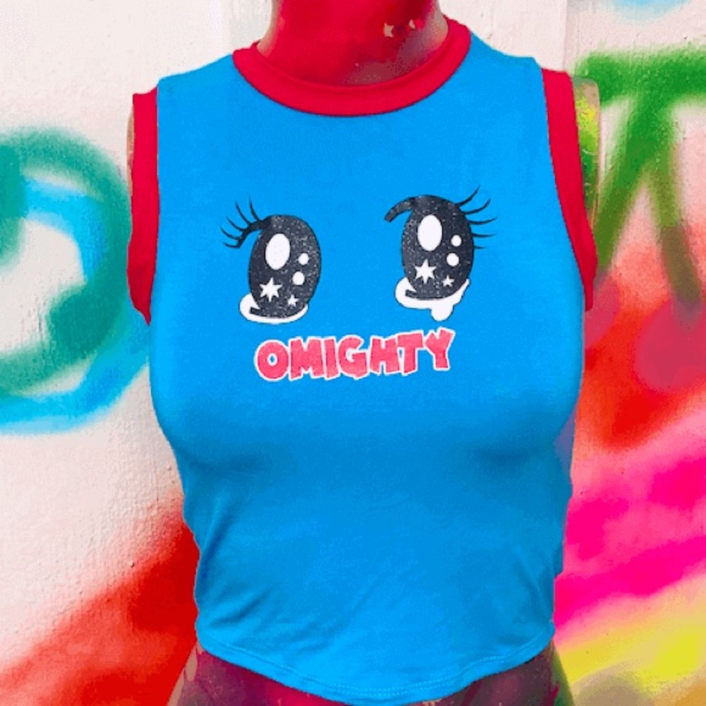 🥺OMIGHTY Kawaii Eyes Baby Tank